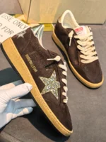 Женские кеды Golden Goose коричневого цвета, артикул 343314 — фото 4