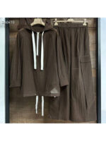 Женский костюм Brunello Cucinelli коричневого цвета, артикул 344277