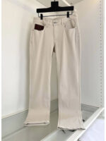 Мужские джинсы Brioni серого цвета, артикул 343398