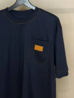 Мужская футболка Fendi синего цвета, артикул 344076 — фото 3