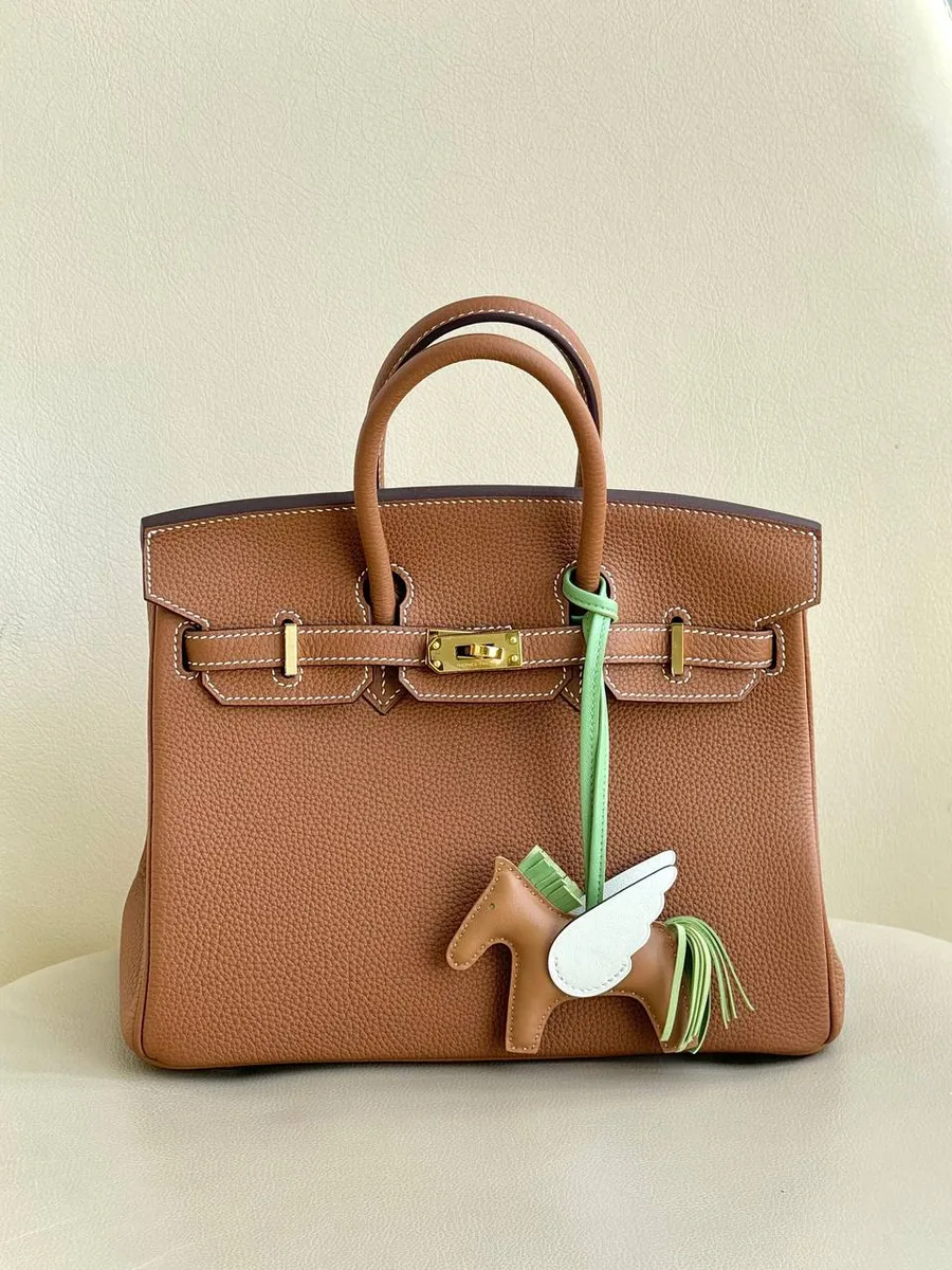 344233_1 Женская сумка Hermes коричневого цвета, артикул 344233