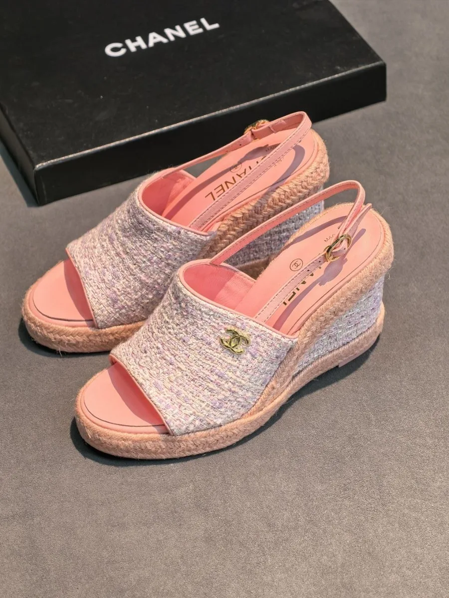 344325_1 Женские босоножки Chanel розового цвета, артикул 344325