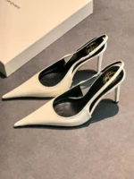 Женские туфли Saint Laurent белого цвета, артикул 344332