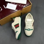 Женские кеды Gucci зелёного цвета, артикул 344334 — фото 4