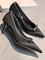 Женские туфли Jimmy Choo чёрного цвета, артикул 344335 — фото 3