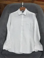 Мужская рубашка Zegna белого цвета, артикул 344362