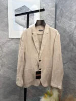 Мужской костюм Zegna бежевого цвета, артикул 344417 — фото 2