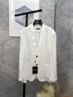 Мужской костюм Zegna белого цвета, артикул 344419 — фото 2