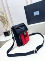 Мужская сумка мессенджер Prada чёрного цвета, артикул 344471 — фото 3