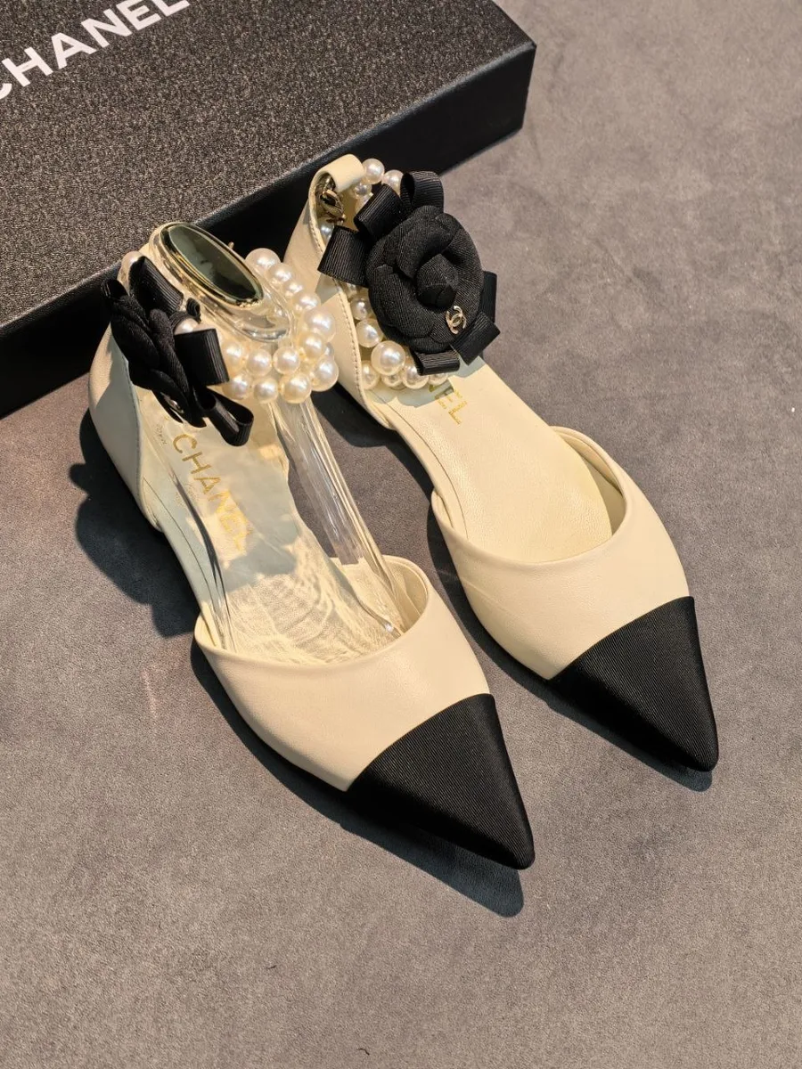 344528_1 Женские туфли Chanel белого цвета, артикул 344528
