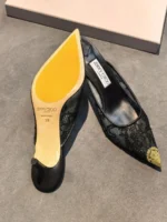 Женские мюли Jimmy Choo чёрного цвета, артикул 344543 — фото 5