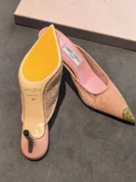 Женские мюли Jimmy Choo розового цвета, артикул 344544 — фото 5