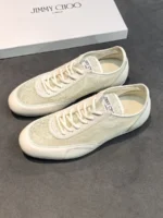 Женские кеды Jimmy Choo белого цвета, артикул 344545