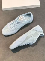 Женские кеды Jimmy Choo голубого цвета, артикул 344548 — фото 3