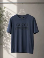 Мужская футболка Gucci тёмно-синего цвета, артикул 344683