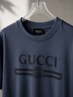 Мужская футболка Gucci тёмно-синего цвета, артикул 344683 — фото 3