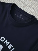 Мужская футболка Brunello Cucinelli тёмно-синего цвета, артикул 343414 — фото 4