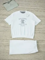 Мужской костюм Brunello Cucinelli белого цвета, артикул 345209