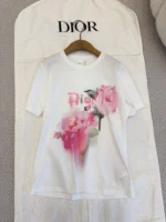 Женская футболка Dior белого цвета, артикул 343566