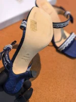 Женские босоножки Dior тёмно-синего цвета, артикул 343598 — фото 6