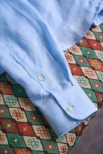 Льняная рубашка BRUNELLO CUCINELLI — изображение 5
