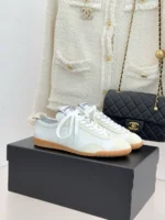 Женские кеды Chanel белого цвета, артикул 343599