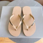Женские шлепанцы Balenciaga бежевого цвета, артикул 343600 — фото 2