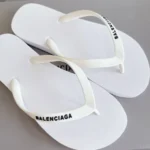 Женские шлепанцы Balenciaga белого цвета, артикул 343601 — фото 6