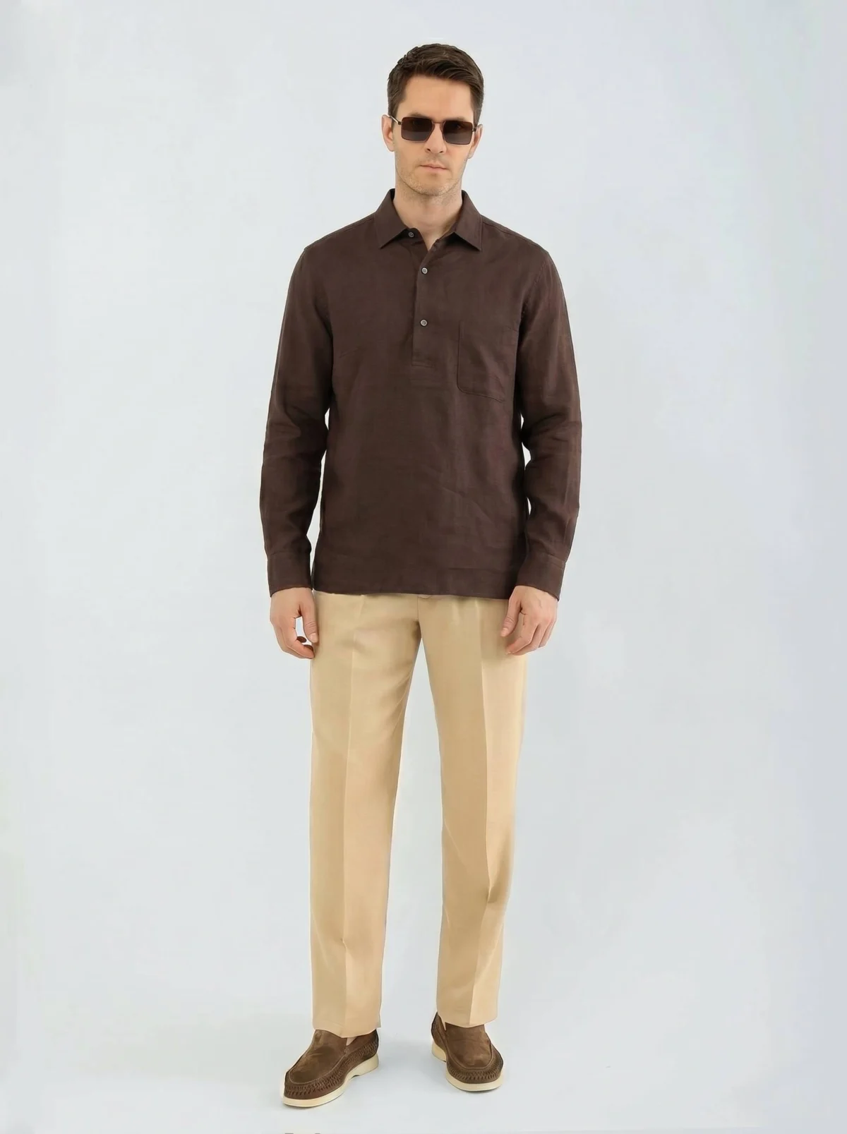 Льняная рубашка LORO PIANA — изображение 2