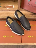 Мужские лоферы Loro Piana коричневого цвета, артикул 343671 — фото 3