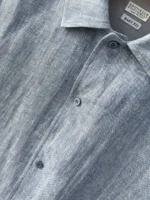 Льняная рубашка BRUNELLO CUCINELLI — изображение 8