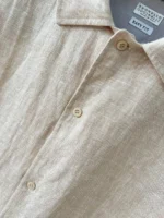 Льняная рубашка BRUNELLO CUCINELLI — изображение 8