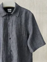 Льняная рубашка BRUNELLO CUCINELLI — изображение 6
