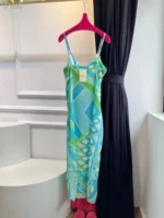 Женское платье Emilio Pucci голубого цвета, артикул 343742 — фото 4