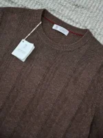 Мужская футболка Brunello Cucinelli коричневого цвета, артикул 344006 — фото 7