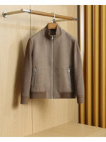 Мужская куртка Zegna коричневого цвета, артикул 346089
