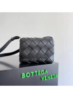 Мужская сумка мессенджер Bottega Veneta чёрного цвета, артикул 345543