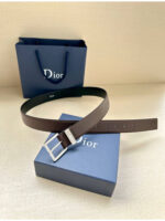 Мужской ремень Dior коричневого цвета, артикул 345524
