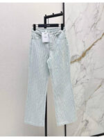 Женские джинсы Dior голубого цвета, артикул 345106