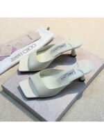 Женские мюли Jimmy Choo белого цвета, артикул 345437