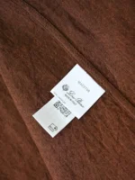 Мужская рубашка Loro Piana коричневого цвета, артикул 344774 — фото 6