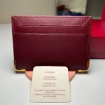 Мужской картхолдер Cartier бордового цвета, артикул 344796 — фото 2
