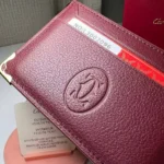 Мужской картхолдер Cartier бордового цвета, артикул 344796 — фото 7