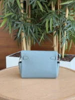 Мужская сумка мессенджер Hermes голубого цвета, артикул 344813 — фото 2