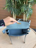 Мужская сумка мессенджер Hermes голубого цвета, артикул 344813 — фото 6