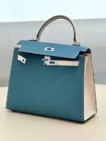 Женская сумка Hermes голубого цвета, артикул 344864 — фото 3
