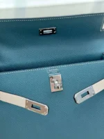 Женская сумка Hermes голубого цвета, артикул 344864 — фото 4