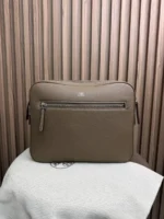 Мужская сумка мессенджер Hermes коричневого цвета, артикул 345023