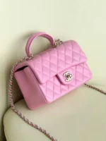 Женская сумка Chanel розового цвета, артикул 345182 — фото 3