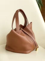 Женская сумка Hermes коричневого цвета, артикул 345189 — фото 3